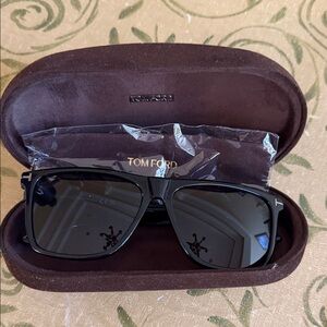 Tom Ford Fletcher Black Designer Sunglasses. 59mm